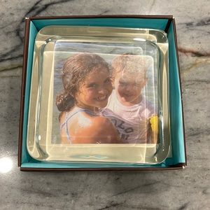 Two’s Company Customizable Photo PaperWeight. NWOT